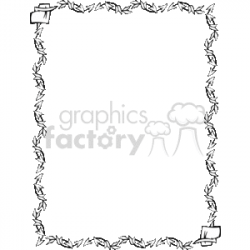 Black and white arrow border clipart. Royalty-free clipart # 134035