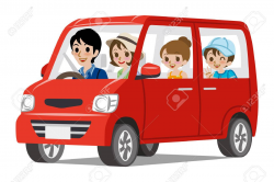 Family Driving Clipart