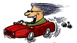Car Driving Fast Clipart