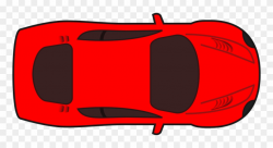 Car Red Vehicle - Car Top View Clipart - Png Download ...