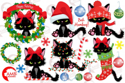 Christmas Kitty for Christmas Clipart AMB-2660