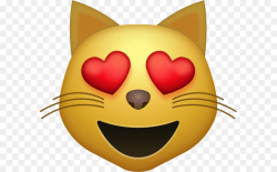 Heart Eye Emoji clipart - Cat, Emoji, Eye, transparent clip art