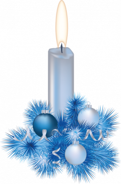 CHRISTMAS BLUE CANDLE * | CHRISTMAS - IN BLUE | Christmas clipart ...