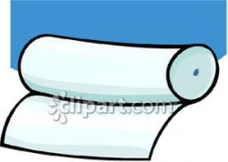 A Rolled Up Compression Bandage - Royalty Free Clipart Picture