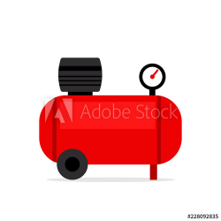 Air compressor icon. Clipart image isolated on white ...