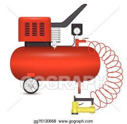 Vector Art - Air compressor . EPS clipart gg76130668 - GoGraph