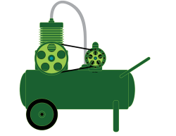 Air compressor vector image | Public domain vectors