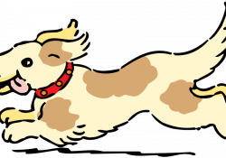 Free Clipart: Happy running dog | molumen
