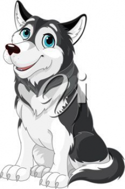 Husky Dog Clip Art | Clip Art Image Description: in 2019 ...