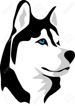 Clipart Of Husky Dog