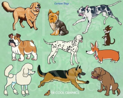 Cartoon Dog Clip Art, Animals Clipart, Corgi Clipart, Funny ...