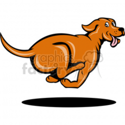 cartoon dog running clipart. Royalty-free clipart # 388377