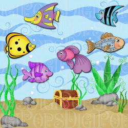 Under the Sea Digital Clip Art Set -Personal and Commercial ...