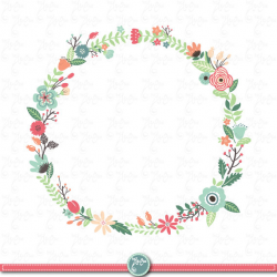 Wreaths Floral clip art: \