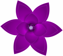 Purple Deco Flower Transparent PNG Clip Art Image | Gallery ...