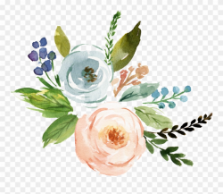 Fine Watercolor Flower Transparent - Watercolor Flowers Transparent ...