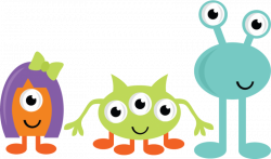 Cute Monster Clipart Group with 48+ items