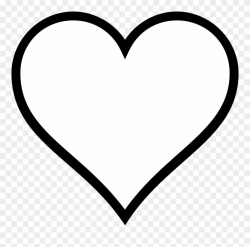 Banner Download Clipart Heart Outline - Black And White Clipart ...