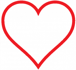 Clip Art: heart icon red hollow valentine SVG - ClipArt Best ...