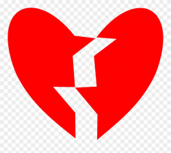 Clipart Heart Broken Black And White Puzzle Clip Art - Broken Heart ...