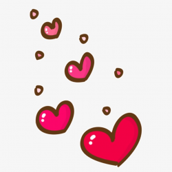 Floating Cartoon Heart, Cartoon Clipart, Heart Clipart, Cute Cartoon ...