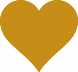 Solid Gold Heart Clip Art at Clker.com - vector clip art online ...