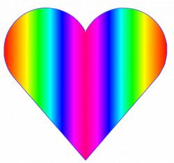 Heart Clipart Rainbow - Clip Art Library