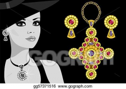 Stock Illustration - Advertising jewelry. Clipart Drawing ...