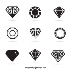 Conjunto de iconos de joyas Vector Gratis | Jewel logo ...
