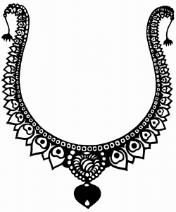 Gold Jewellery Clipart Black And White