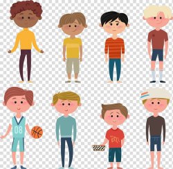 People cartoon illustration, Boy Icon, Teen boy transparent ...