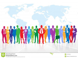 Colorful Silhouette People