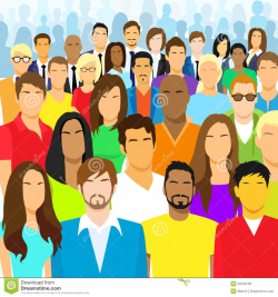 Diverse Group Of People Clipart