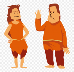 Human Clipart Stone Age Man - Cartoon Ice Age People - Png ...