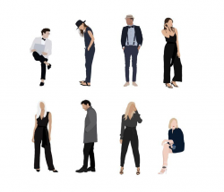 8 People Package Vector Clipart PNG AI Human Person ...