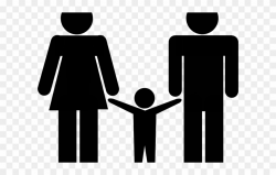 People Silhouette Clipart Bathroom Sign - Family Bathroom ...