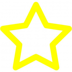 Star outline images yellow outline star icon free yellow ...