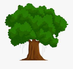 Clipart Of Tree, Trees And Called - Big Tree Png Cartoon ...