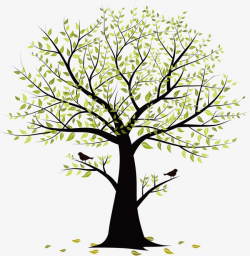 Small Tree Vector Birds, Tree Clipart, Birds, Trees PNG and ...