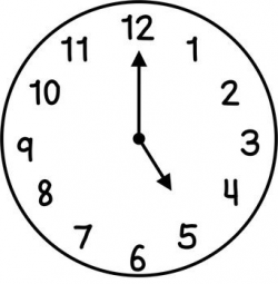 Clocks Clip Art: Hour & Half Hour | Miss First Grade\'s Products ...