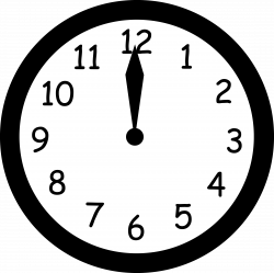 Clock Clipart Black And White | Clipart Panda - Free Clipart Images
