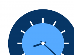 Blue White Clock Clip art, Icon and SVG - SVG Clipart