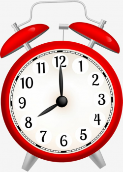 Cartoon Red Alarm Clock, Cartoon Clipart, Clock Clipart, Cartoon PNG ...