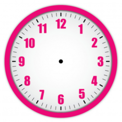 Colorful Blank Clock Clipart