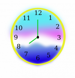Colorful Clock Clipart , Png Download - Wall Clock Free PNG Images ...