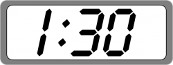 Blank digital clock clipart free images - ClipartBarn