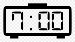 Digital Clock Svg Png Icon Free Download Clipart (#1768695) - PinClipart
