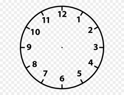 Clock Face Clip Art - Blank Analog Clock Clipart - Png Download ...