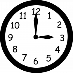 Simple clock clipart 1 » Clipart Portal