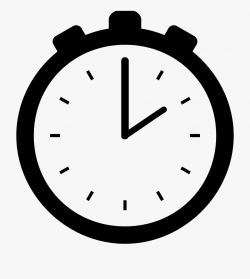 Stopwatch Clipart Simple - Clipart Clock Transparent Background ...